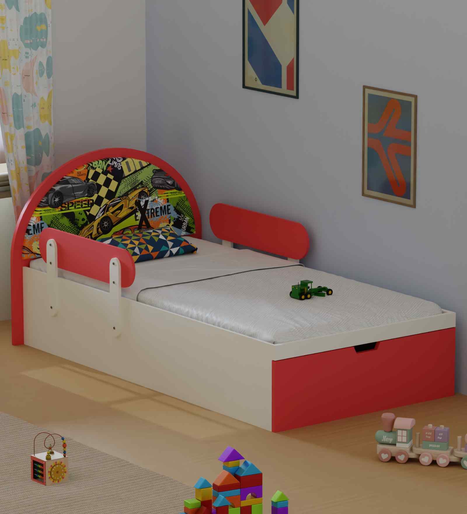 Sweet Slumber Toddler Bed in Race Car Theme