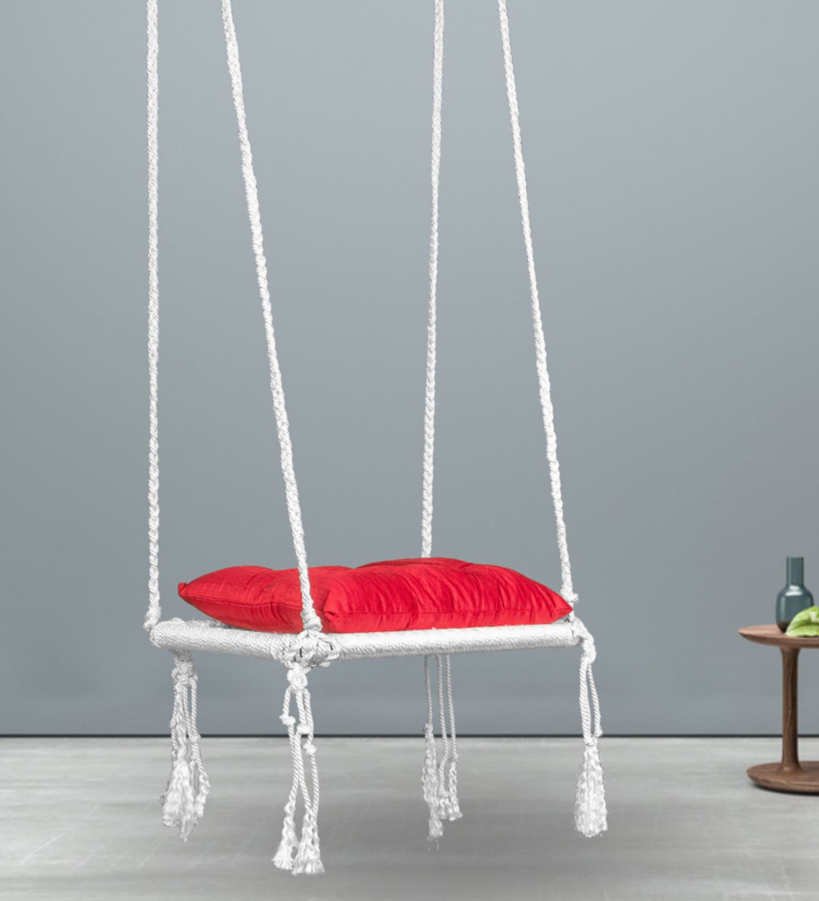 Buy Baran Fabric Swing in White Colour at 4 OFF by Swingzy Pepperfry