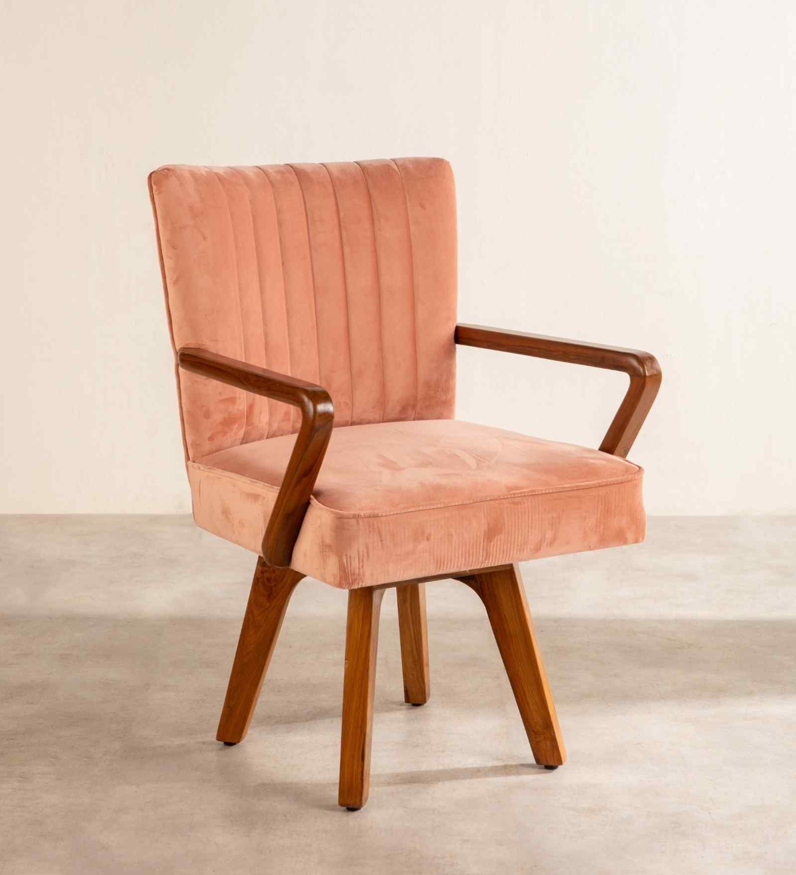 Swivel Accent Arm Chair in Silver Velvet Fabric