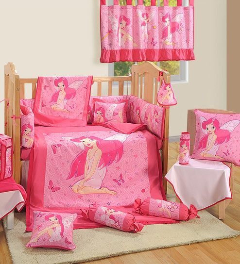 Buy Fairy 7 Piece Baby Crib Bedding Set By Swayam Online Crib