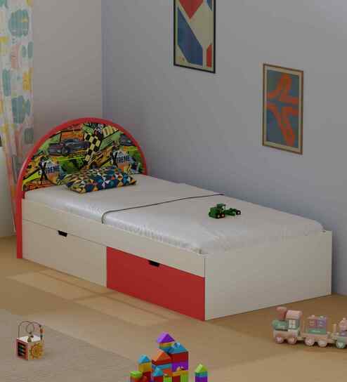 Sweet Slumber Kids Single Bed in Race Car Theme