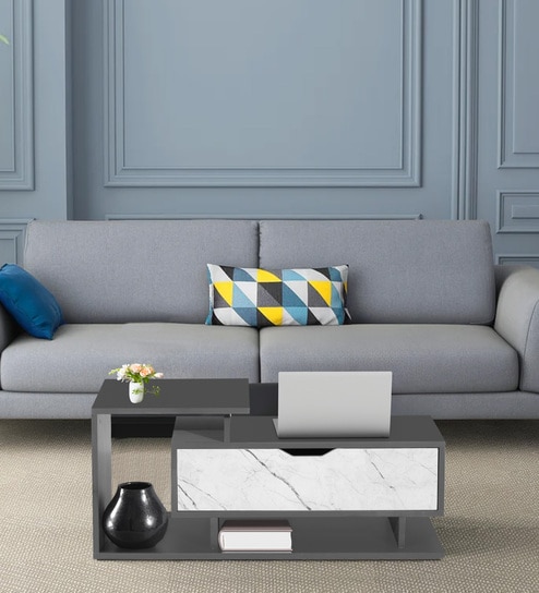 Swift Coffee Table In Slate Grey Colour With Storage