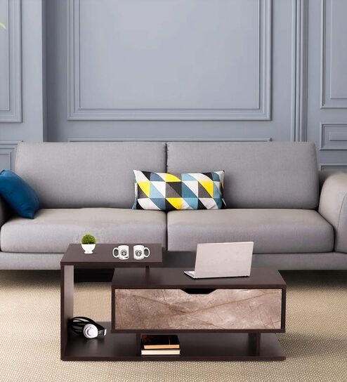 Swift Coffee Table In Walnut Colour With Storage
