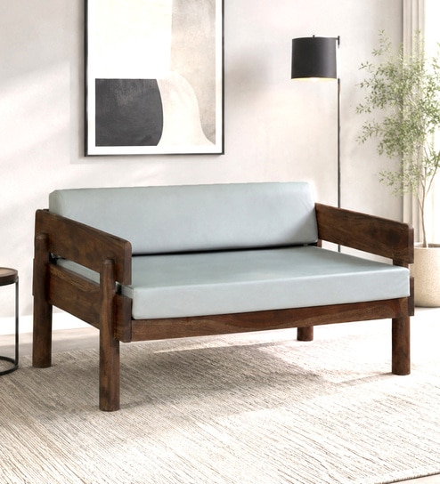 Swoon Sheesham Wood 2 seater Sofa in Provincial Teak Finish