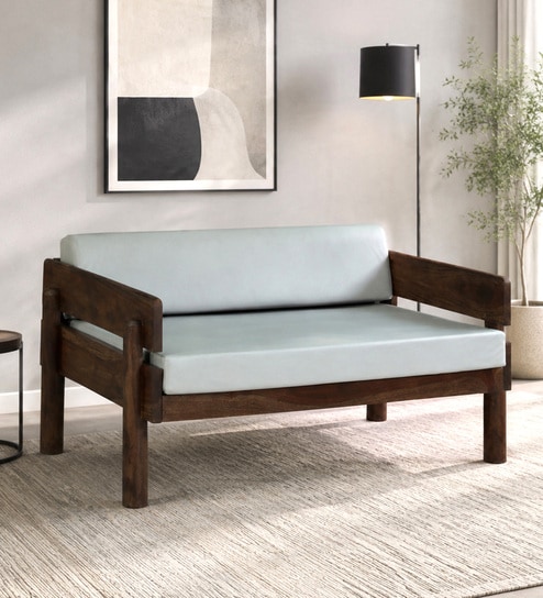 Swoon Sheesham Wood 2 seater Sofa in Provincial Teak Finish