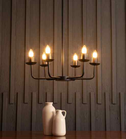 Swooparm Black Chandelier