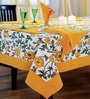 Floral (60x60) Yellow & White Cotton Table Cloth