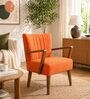 Swan Arm Chair In Orange Colour