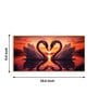 Swan In Vibrant Affection Glass Finish Horizontal Wall Art