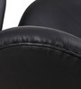 Swan Leatherette Lounge Chair in Black Colour
