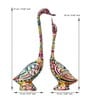 Swan Multicolour Metal Figurine