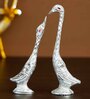 Swan Silver Metal Animal Figurine
