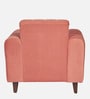 Swank Fabric 1 Seater Sofa In Peach Colour