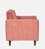 Swank Fabric 1 Seater Sofa In Peach Colour