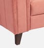 Swank Fabric 1 Seater Sofa In Peach Colour