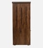 Kasper Shoe Rack with Seating in Brown Teak Matte Finish