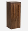 Kasper Shoe Rack with Seating in Brown Teak Matte Finish