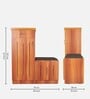 Swann Shoe Rack with Seating in Tan Finish
