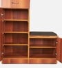 Swann Shoe Rack with Seating in Tan Finish