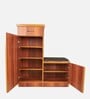 Swann Shoe Rack with Seating in Tan Finish