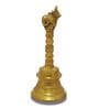 Swastik Metal Pooja Thali with Nandi Pooja Bell (Gold)