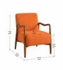 Sway Arm Chair In Orange Colour