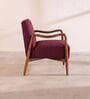 Sway Arm Chair In Plum Red Colour