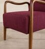 Sway Arm Chair In Plum Red Colour