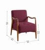 Sway Arm Chair In Plum Red Colour