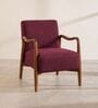 Sway Arm Chair In Plum Red Colour