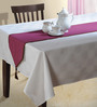Eugene Wine Red Cotton Table Runner