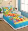 Single Digital Print Kids Bed Sheet Set with 1 Pillow Cover