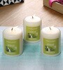 Sweet Pea White Wax (Pack of 3) Scented
Pillar
Candles