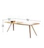 Swerve Acacia Wood Live Edge 6 Seater Dining Table in Natural Finish