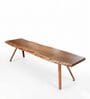 Swerve Modern 6 Seater Acacia Wood And Metal Dining Set With Bench In Natural Finish Swerve Modern 6 Seater Acacia Wood And Metal Dining Set With Bench In Natural Finish