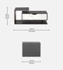 Swift Coffee Table In Slate Grey Colour With Storage