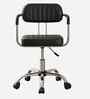 Swift Leatherette Guest Chair In Black Colour