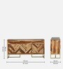 Swind Sheesham Wood Sideboard In Rustic Teak Finish