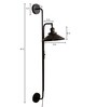 Swing Arm Black Wall Light