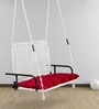 Fabric Swing in White & Red Colour