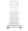 Swing Plastic Lounger in White Finish