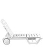 Swing Plastic Lounger in White Finish