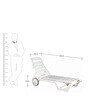 Swing Plastic Lounger in White Finish