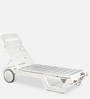 Swing Plastic Lounger in White Finish