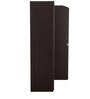 Swirl 2 Door Wardrobe in Wenge Finish with Mirror