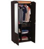 Swirl 2 Door Wardrobe in Wenge Finish with Mirror