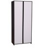 Swirl 2 Door Wardrobe in Wenge Finish with Mirror