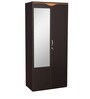 Swirl 2 Door Wardrobe in Wenge Finish with Mirror