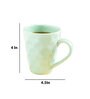 Swirl 300ml Green Ceramic Coffee Mug