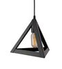 Swirl Black Metal Hanging Light